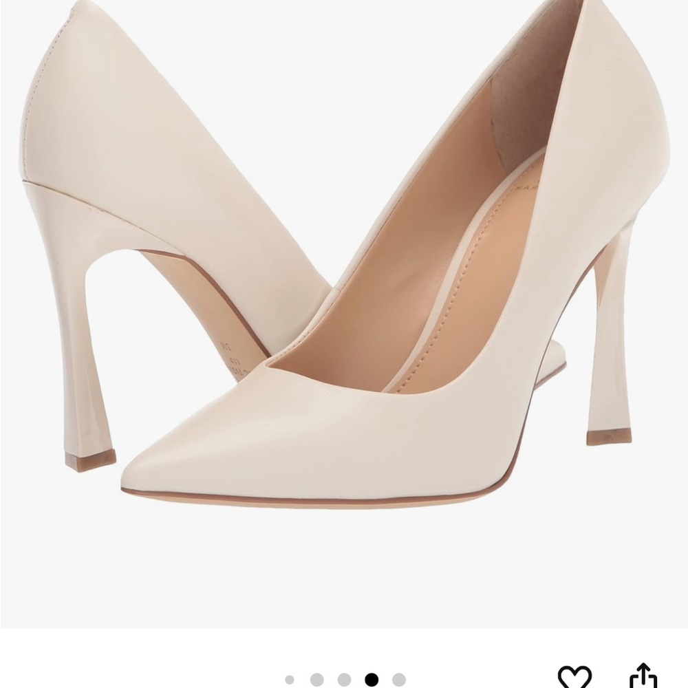 Marc Fisher Cream Pointed Toe Heels